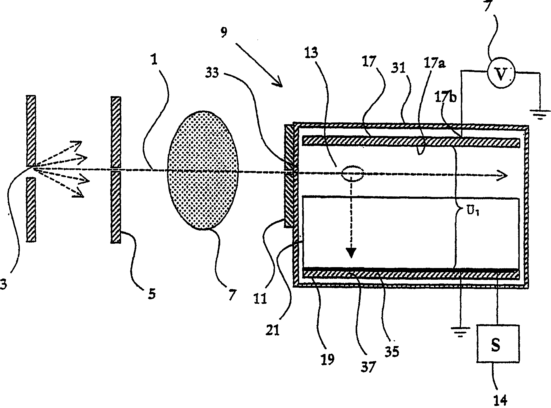 Gaseous-based detector for ionizing radiation and method in manufacturing the same