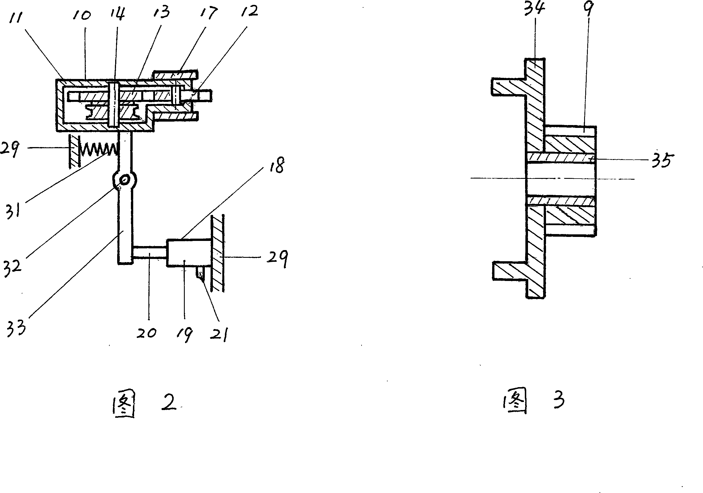 Power generation system of wheel potential energy