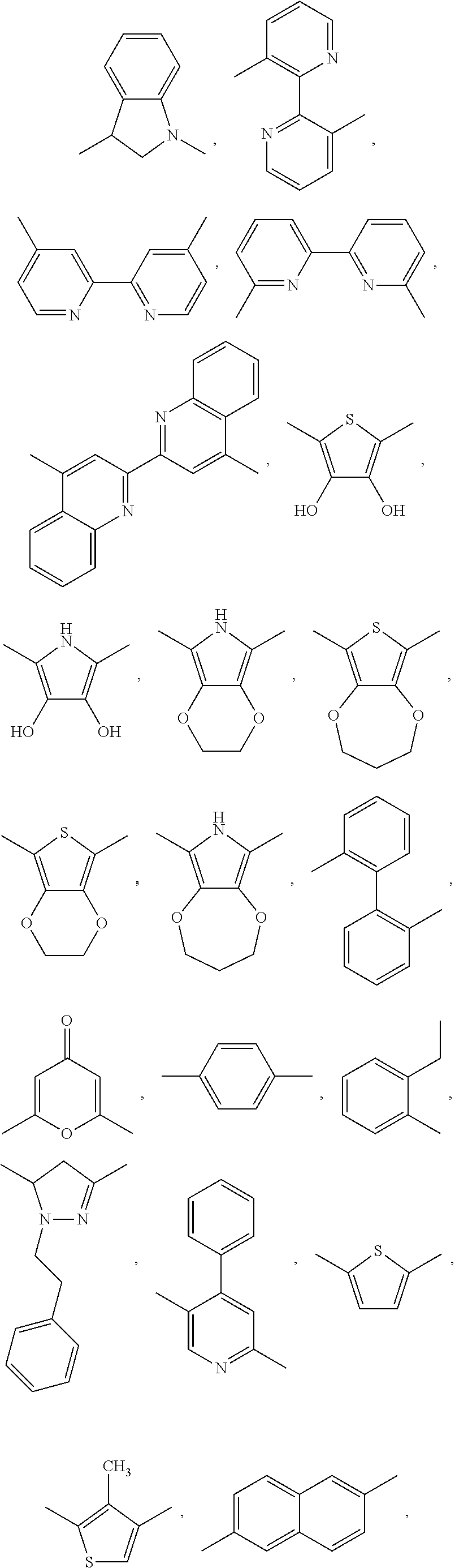 Aromatic compounds with sulfur containing ligands