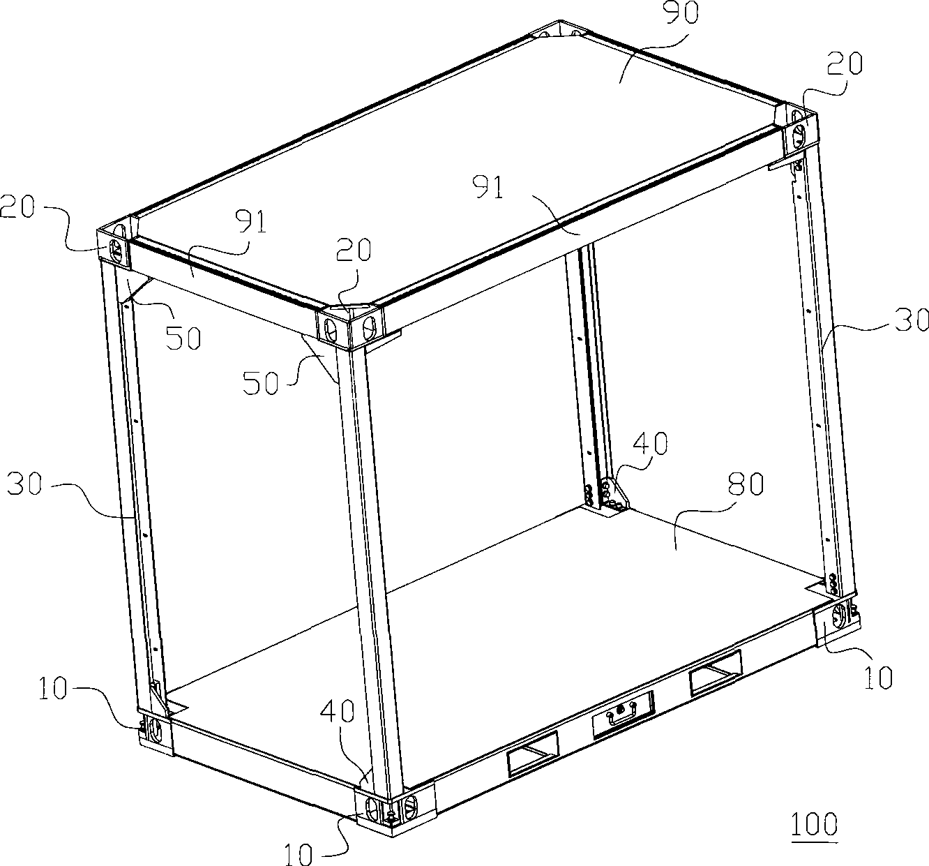 Corner member and container equipped therewith