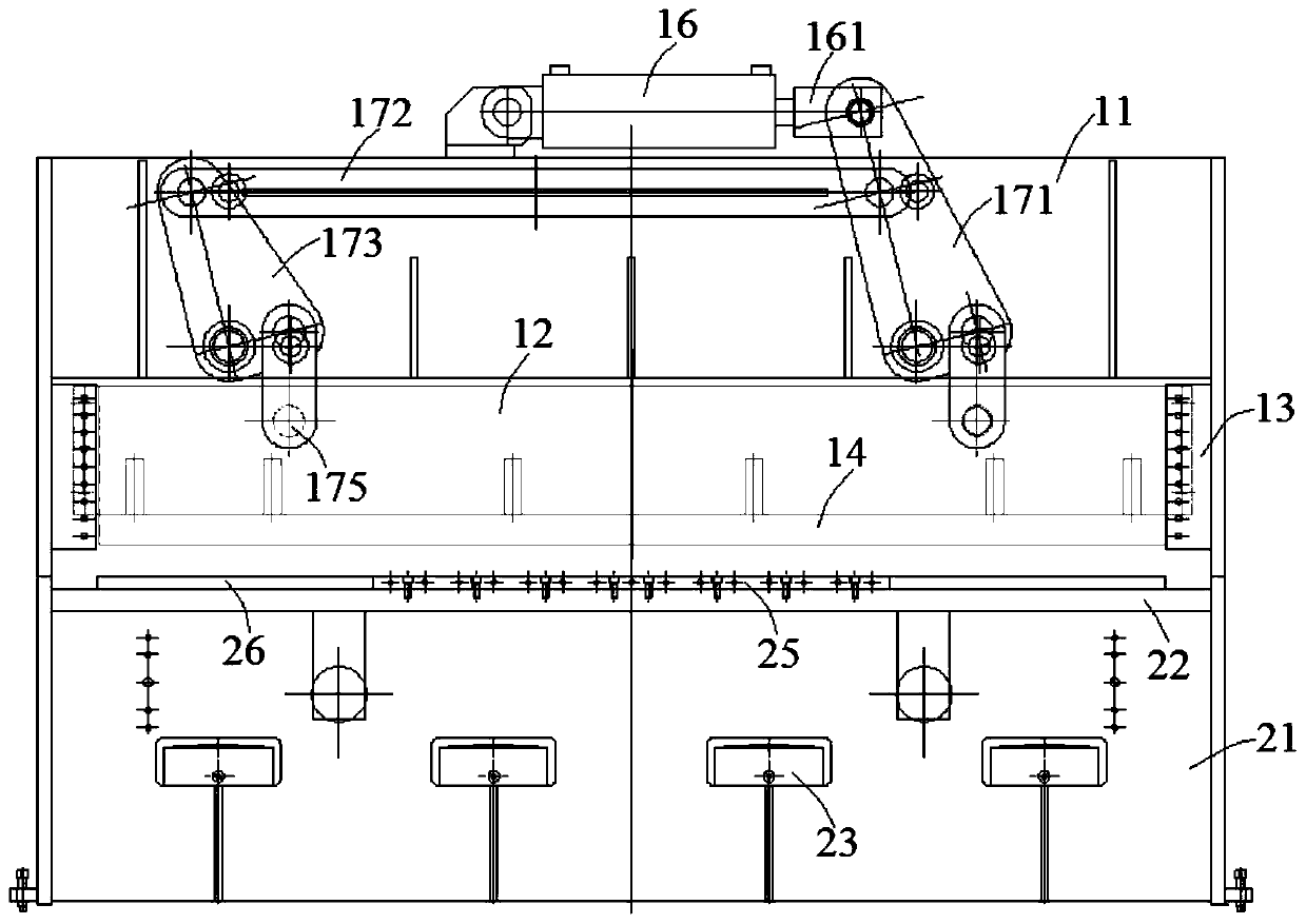 A method for hydraulically forming a container roof