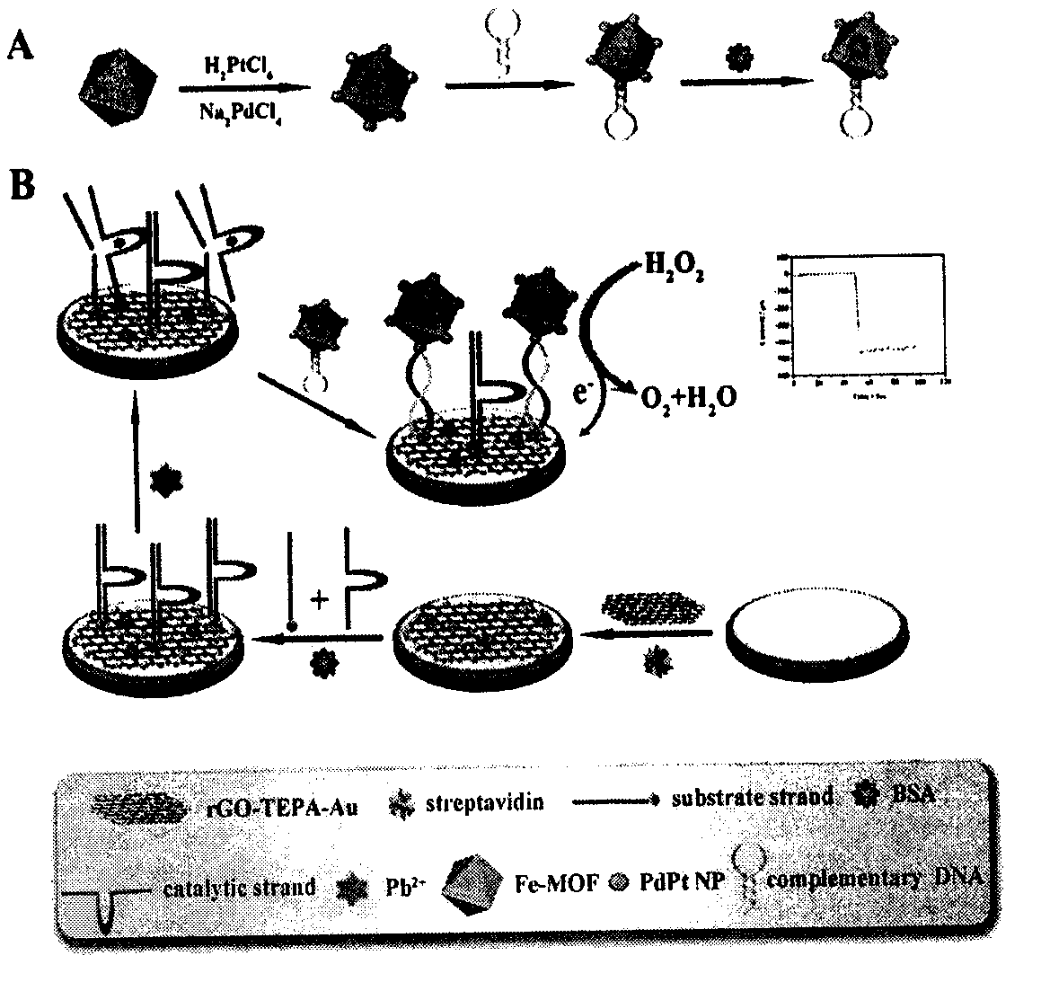 Preparation method of electrochemical sensor for detection of heavy metal lead contaminants