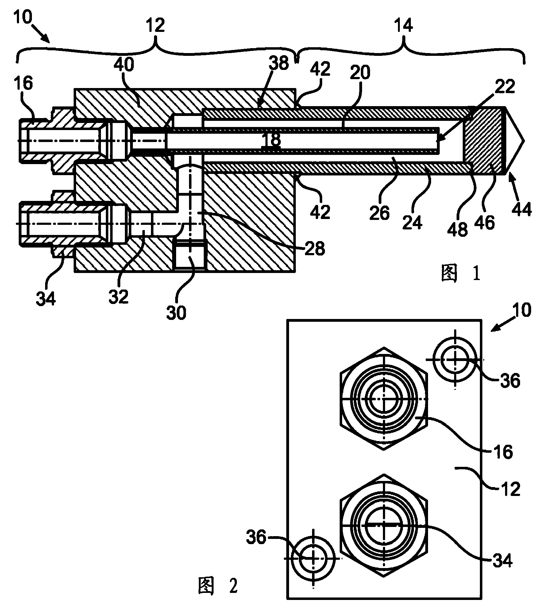 Temperature control device, casting die and method for producing a cast component