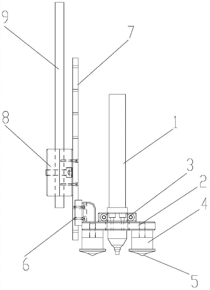 Welding gun clamping structure