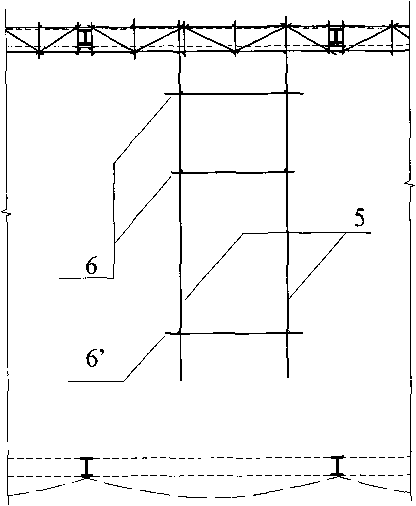 Method for installing pipeline scaffold of steel roof equipment and rigid suspended scaffold