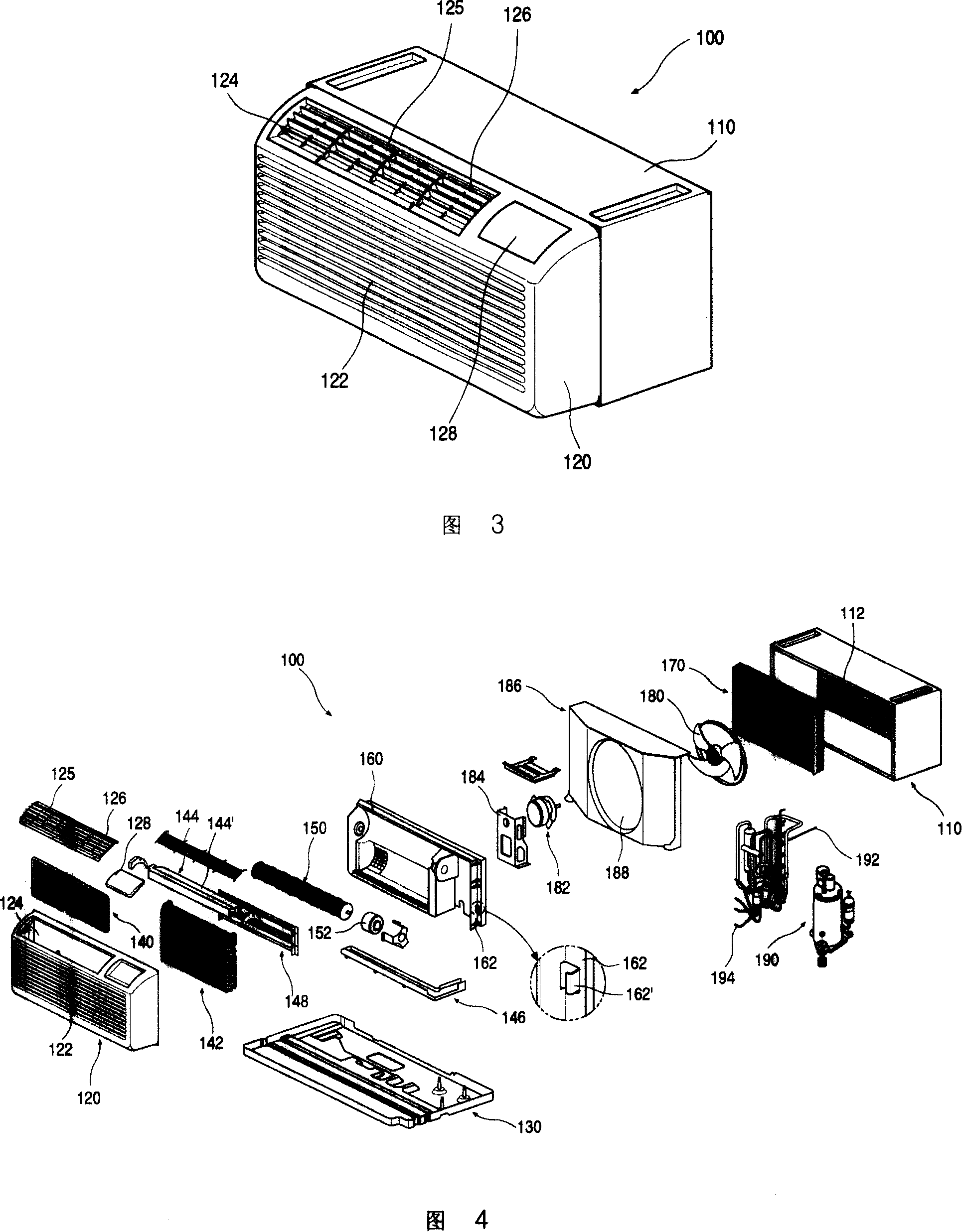 Front grid mounting structure of window type air conditioner