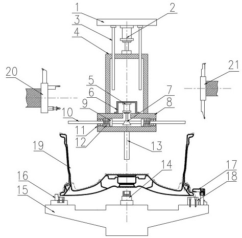 Wheel machining clamp