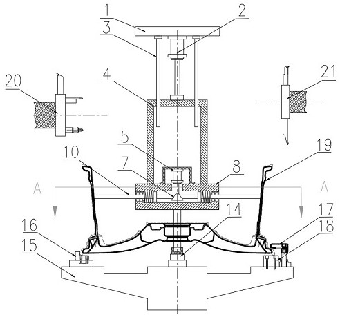 Wheel machining clamp