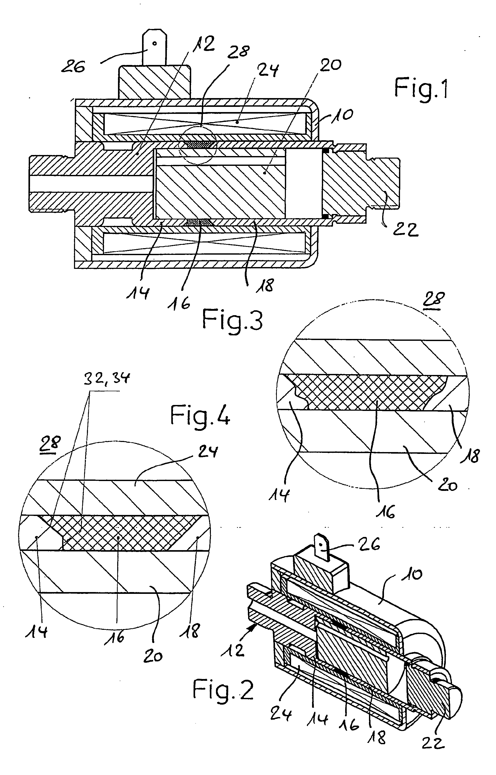 Electromagnetic actuating device