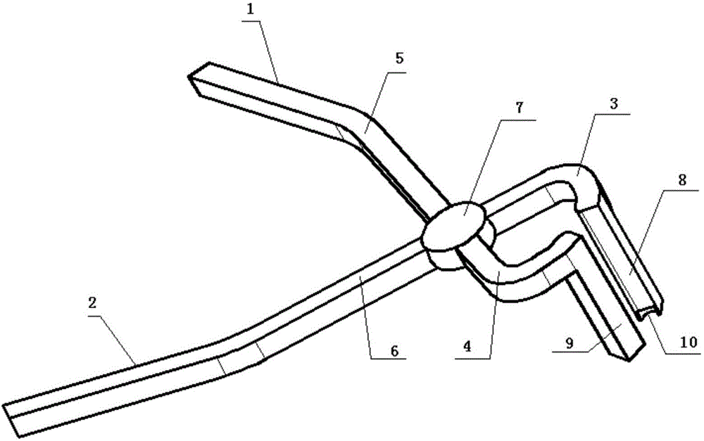 Disassembly and assembly pincers of engine valve lock