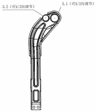 Staggered pipe type steering support assembly