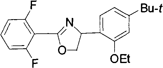New 2,4-diphenyloxazoline compounds, and synthesis method and acaricidal activity thereof