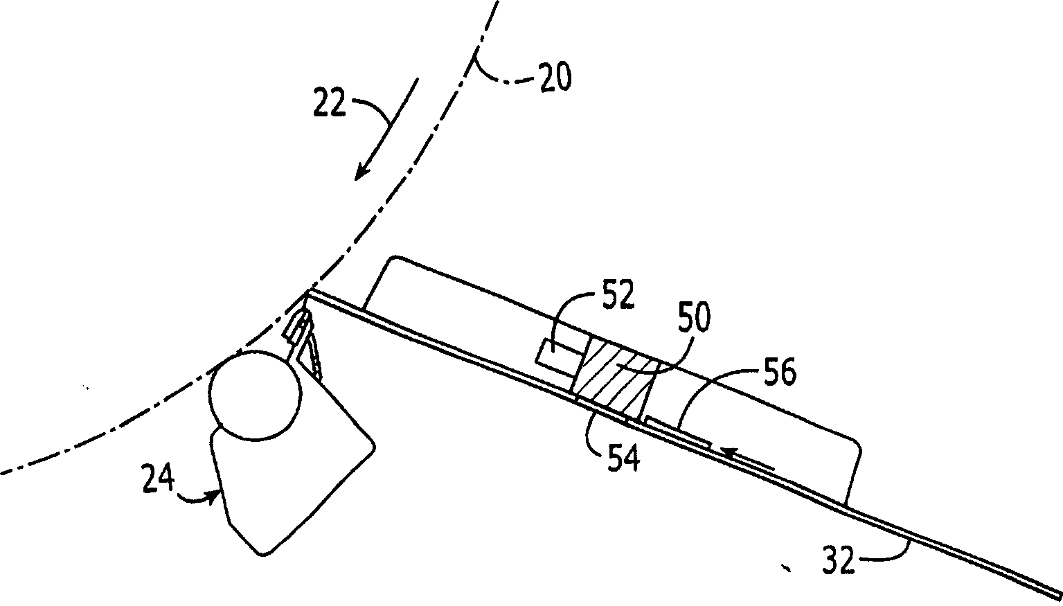 Measuring arrangements in a shortened dry end of a tissue machine