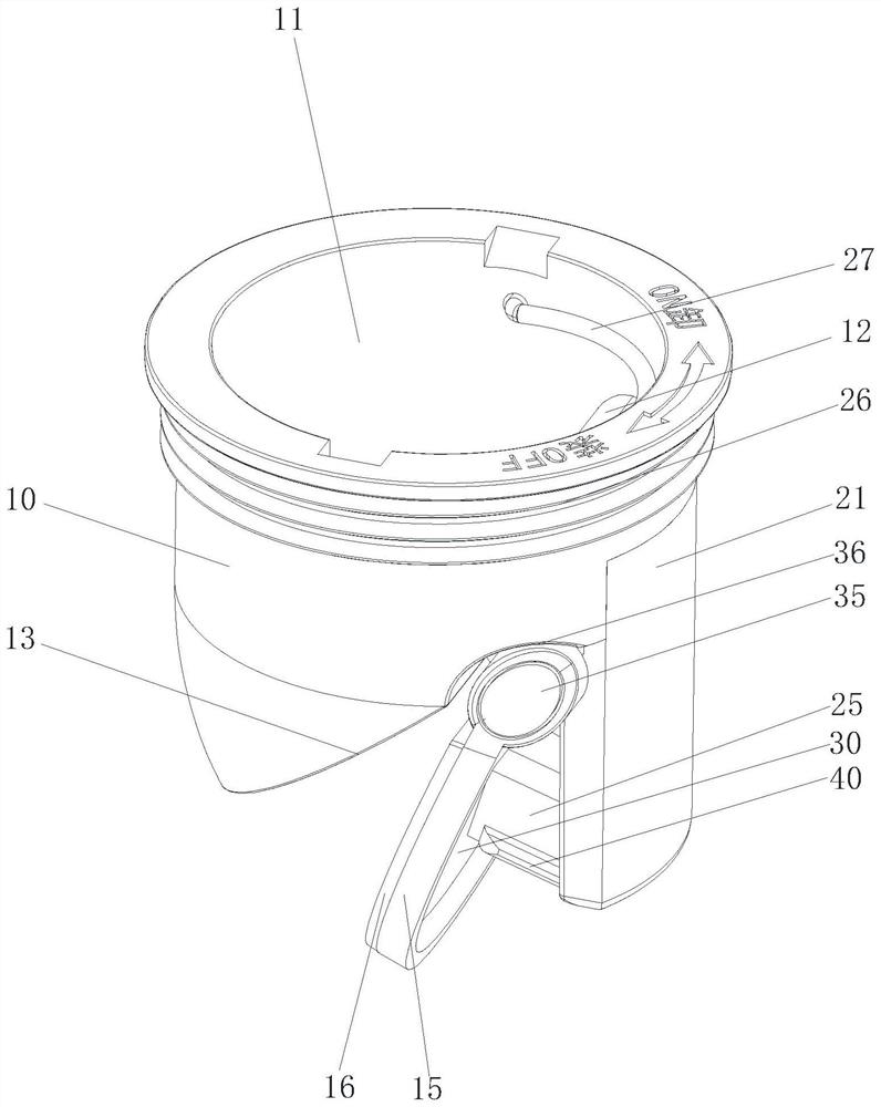 Magnetic mutual inductance direct-drainage odor-resistant floor drain core