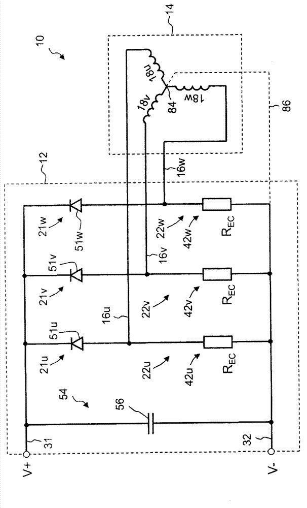 Converter for an electrical machine, controller and method for operating a converter