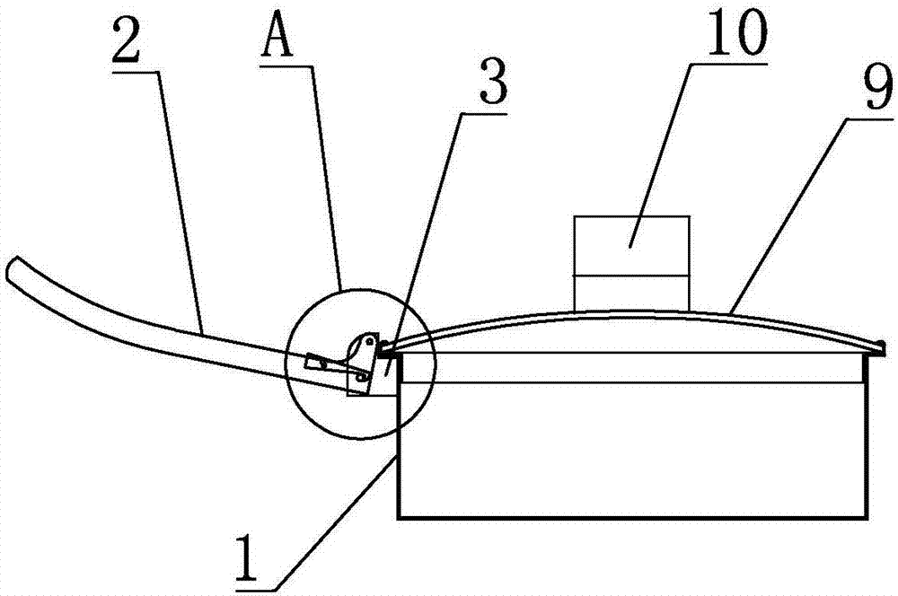 Foldable single pan handle