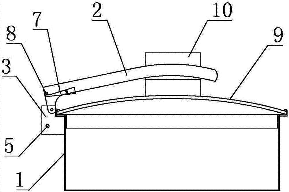 Foldable single pan handle