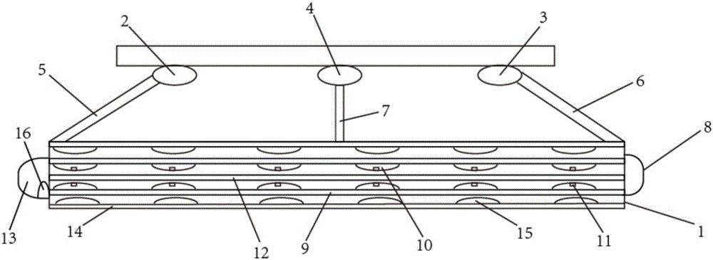 Multifunctional paver ironing device structure for pavement paving work