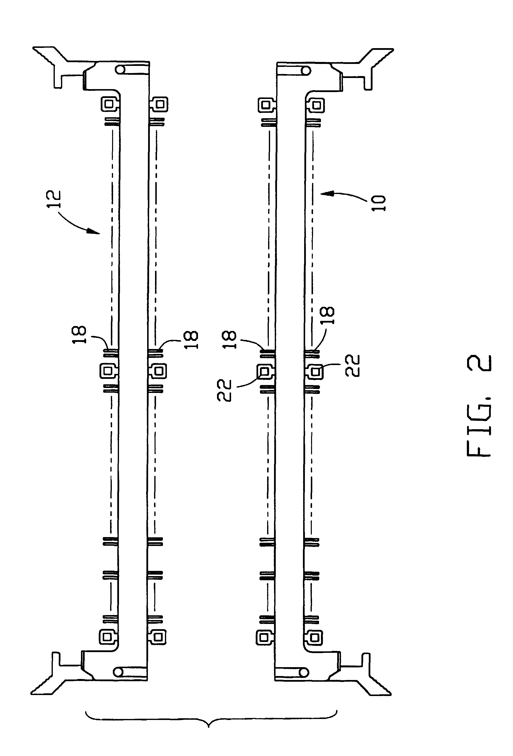 Card edge connector assembly with ejectors for linear installation/ejection and the associated printed circuit board for use therewith