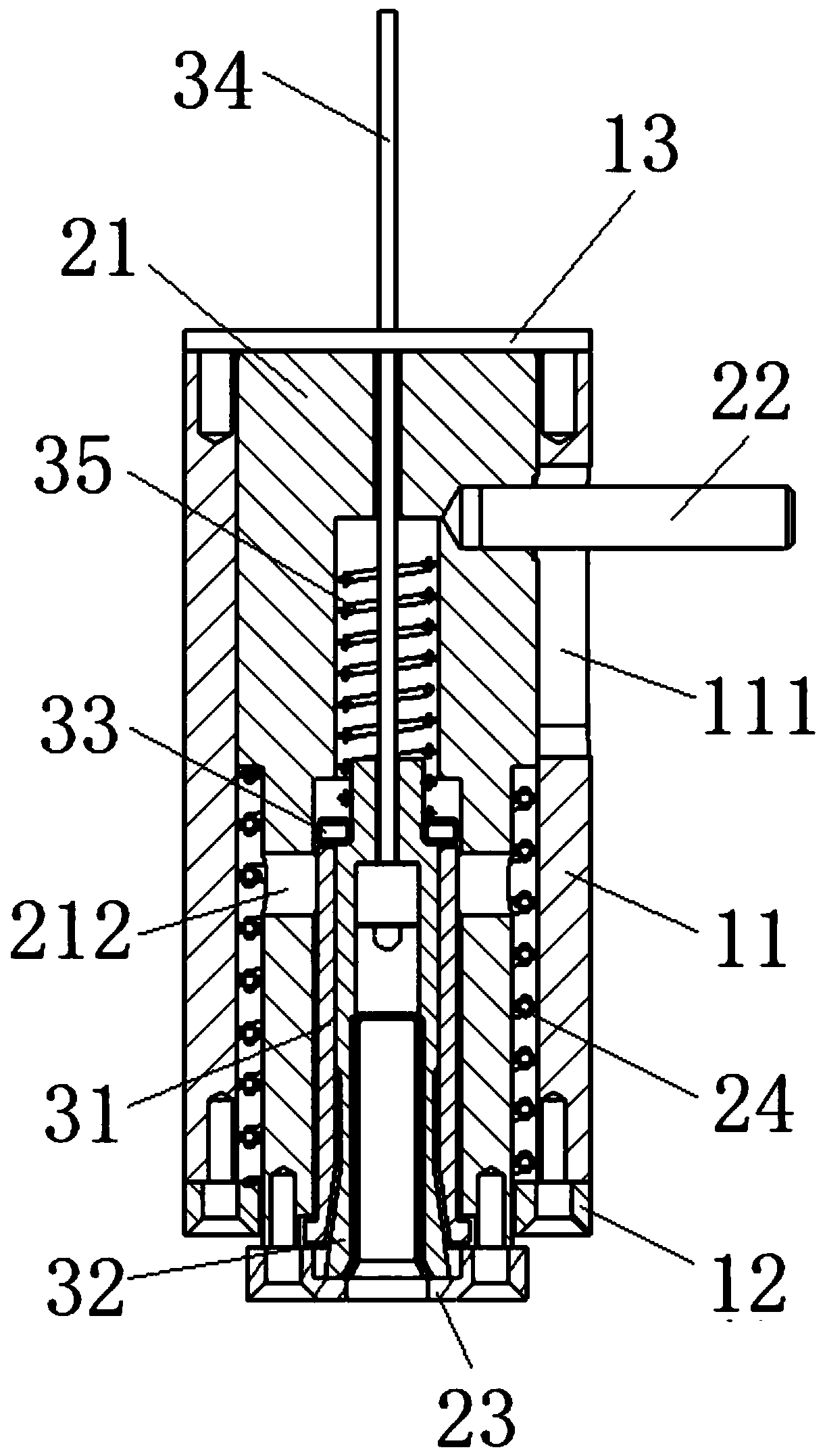 High precision self-centering external contracting type tensioning positioning mechanism