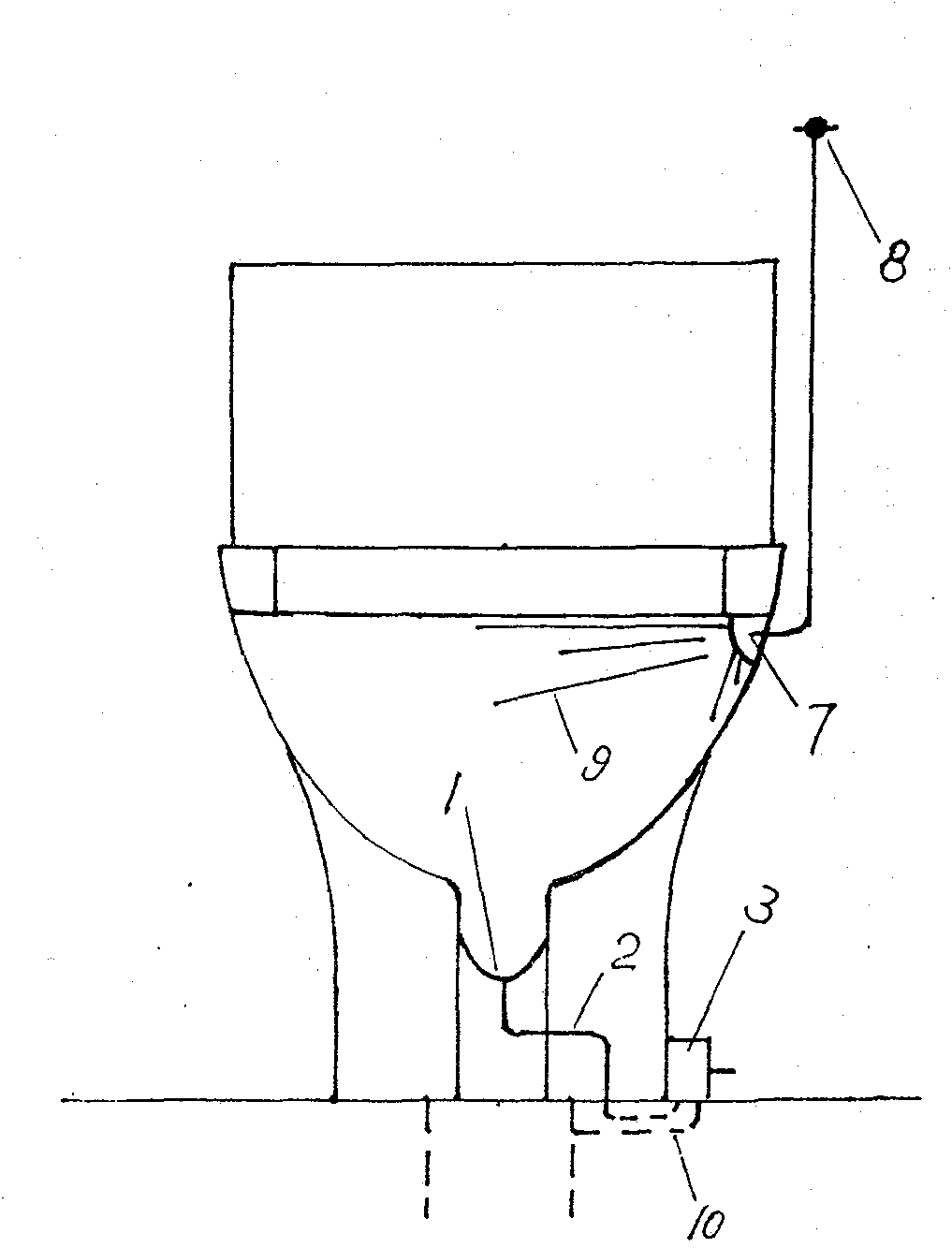 Separated-drainage type water-saving pedestal pan