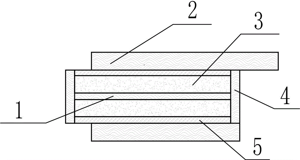 Multi-layer structure composite board manufactured by squeezing glue-free straw boards at high temperature
