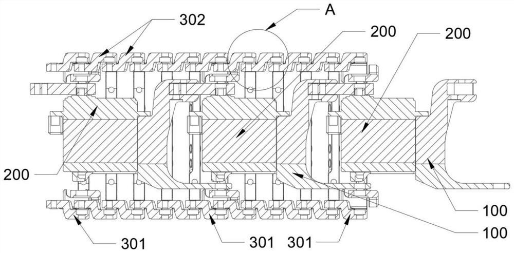 Bionic skeleton structure and application thereof