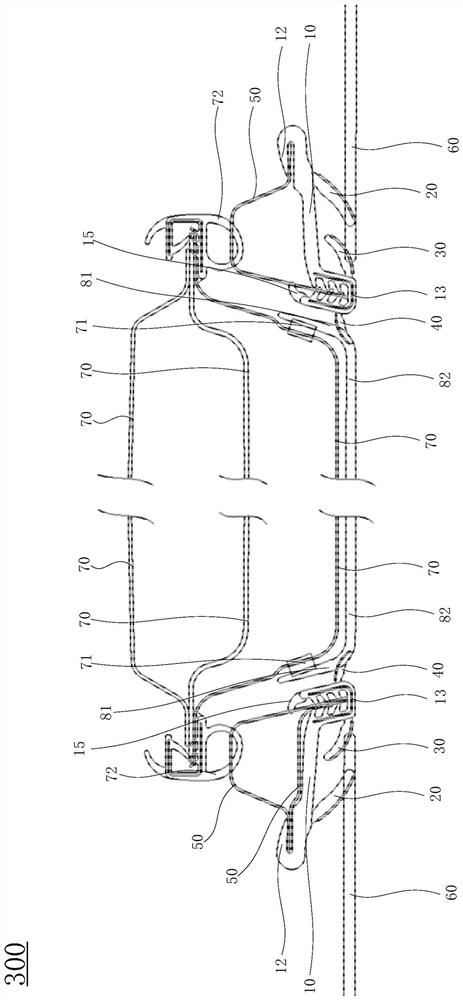 Car window glass guide rail structure, car door and car