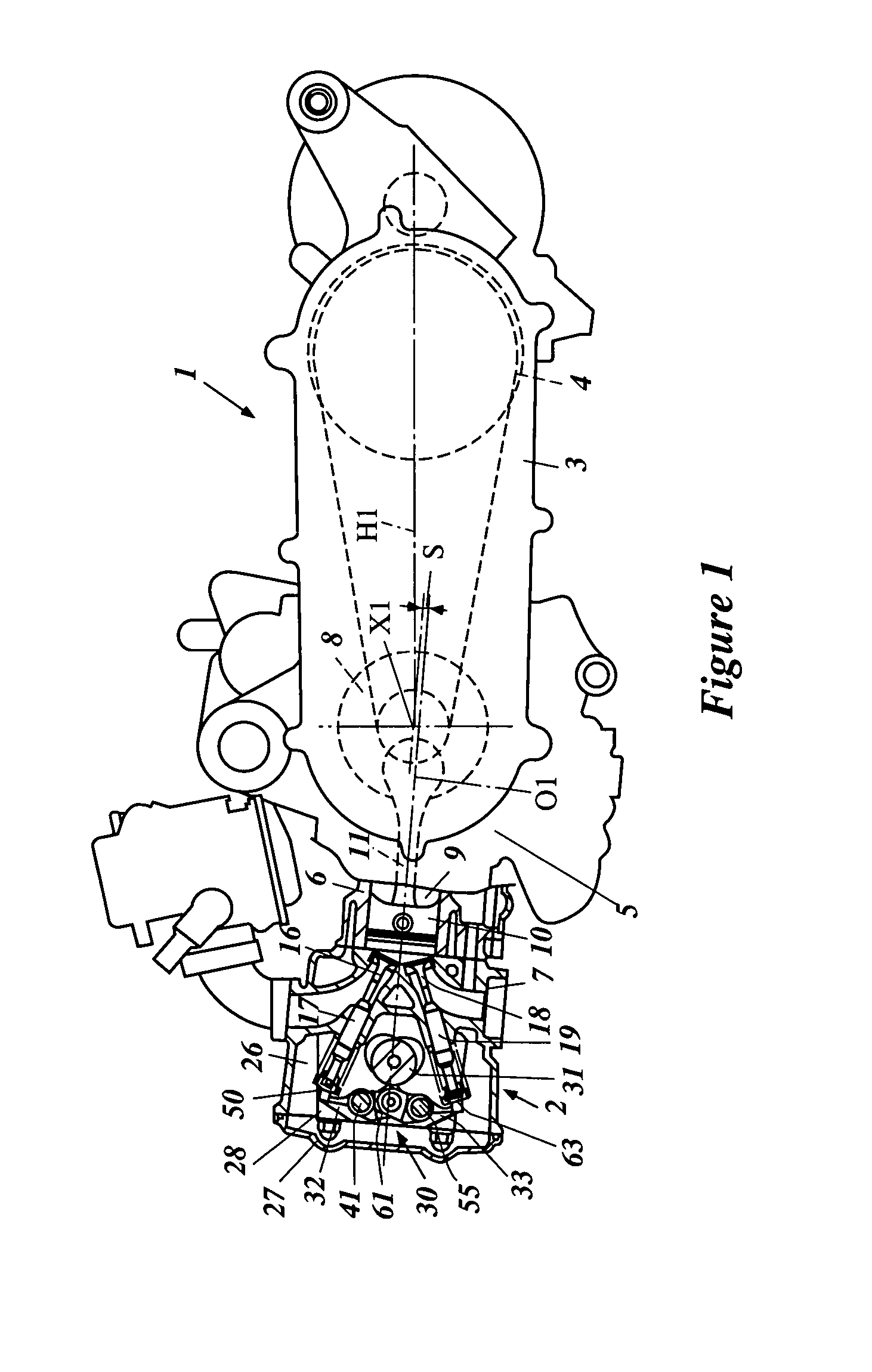 Valve drive system for four-stroke engine