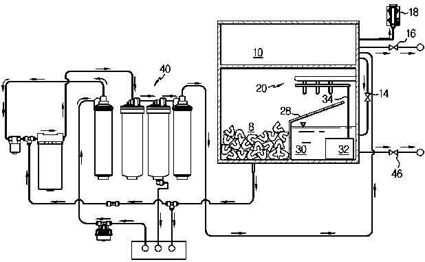 Sensor mounting structure for water purifier and hot and cold water dispenser