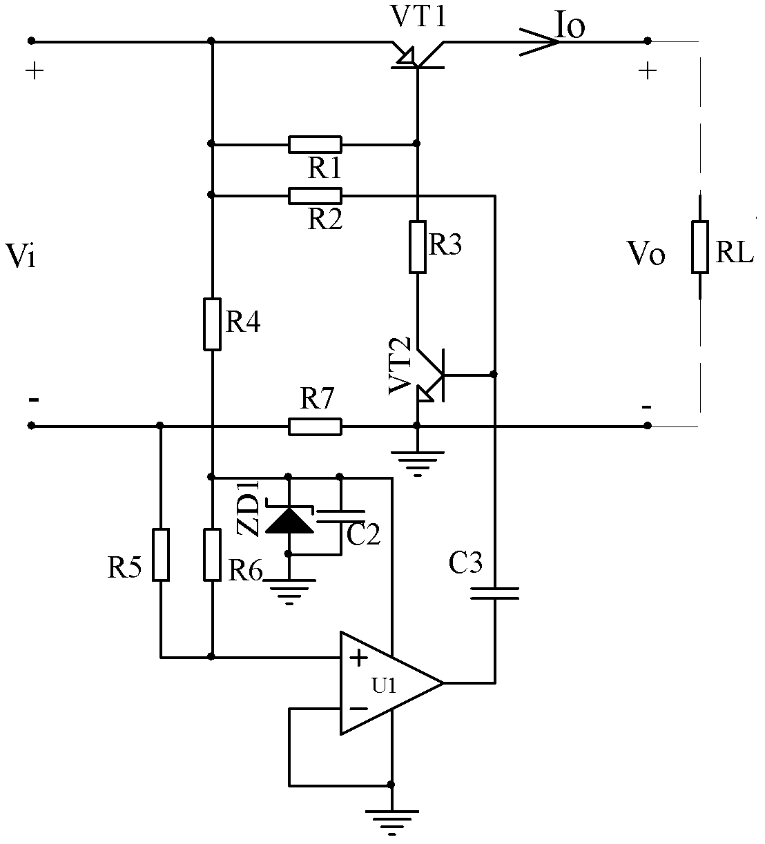 Self-recovery stop type protection circuit for low-voltage and high-power safety barrier