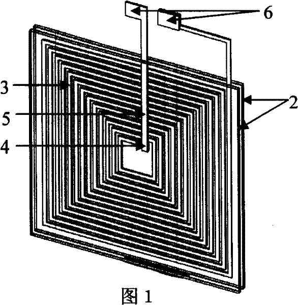 Preparation method of planar magnetic core spiral structure micro-inductance device