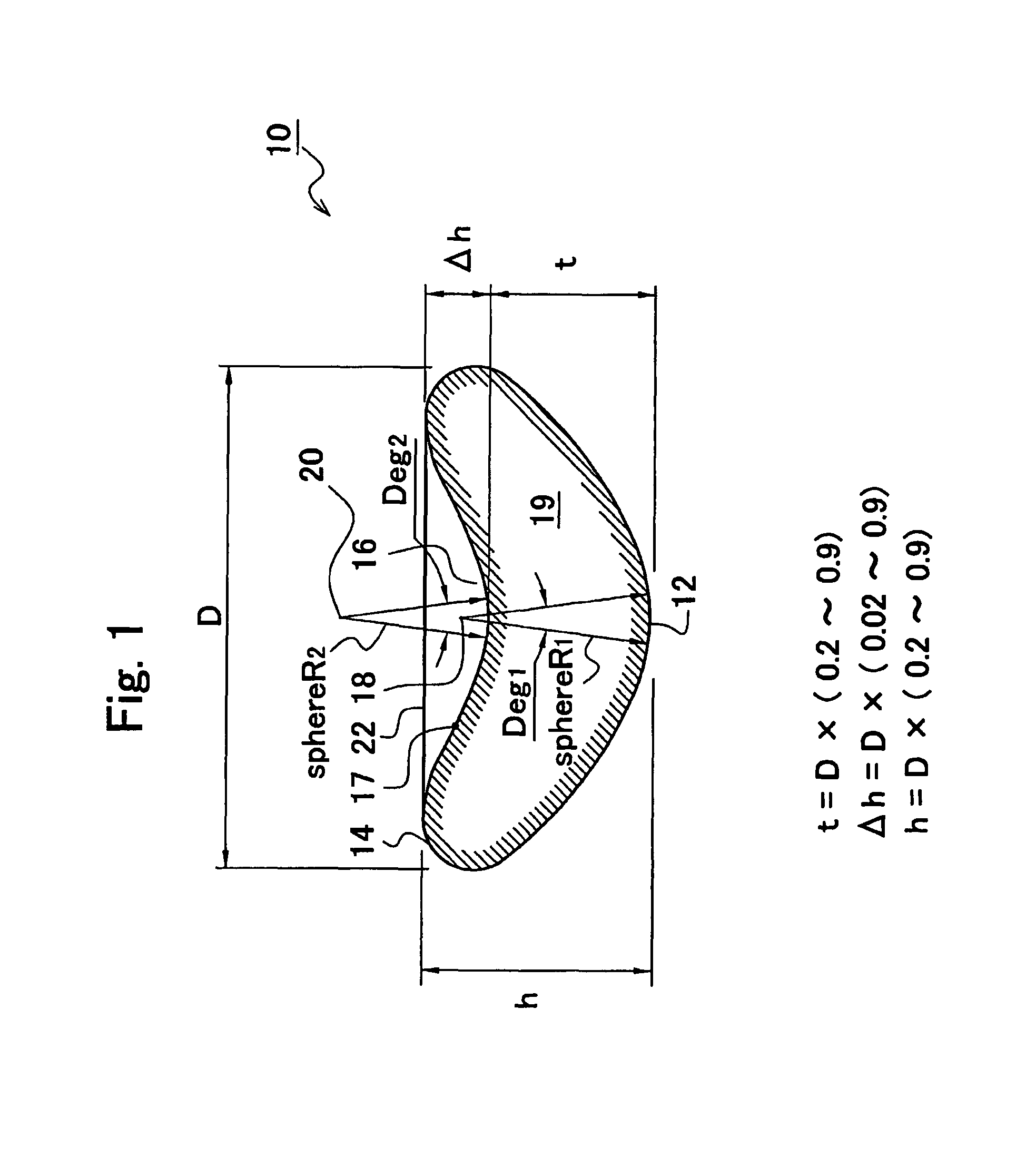 Preform for optical element and optical element