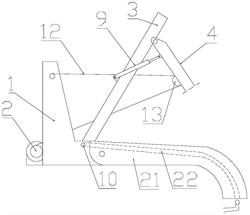 Foldable rescue trailer with retractable rails