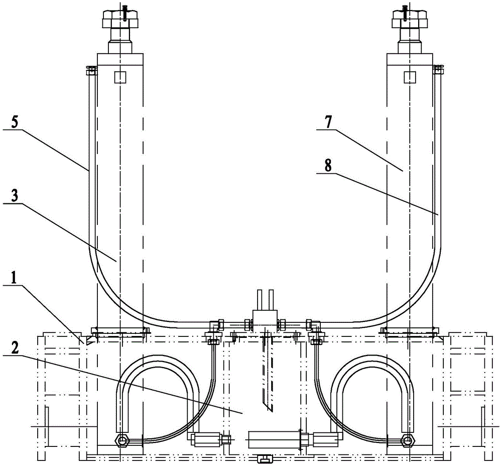 Dual-hydraulic system of remote-control grab bucket