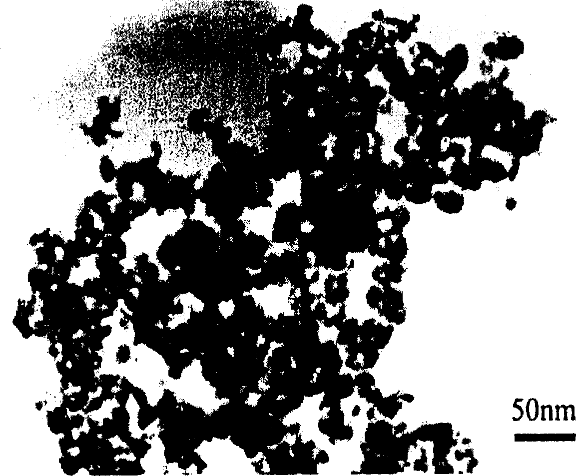 Prepn process of nanometer tin dioxide particle with homogenous particle size