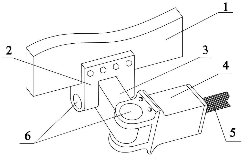 An elastic connection device for wave glider cable and underwater gliding body