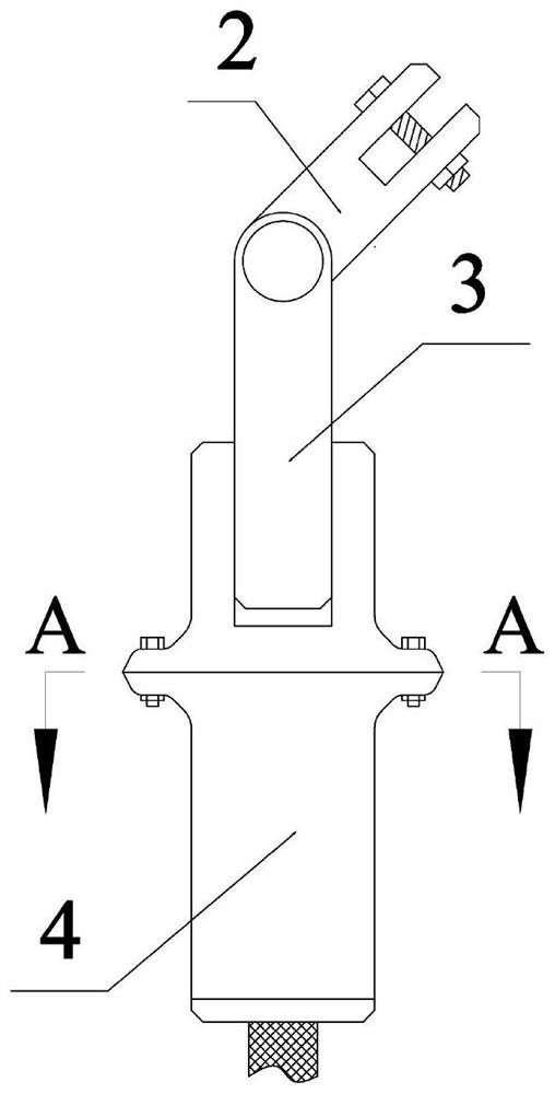 An elastic connection device for wave glider cable and underwater gliding body