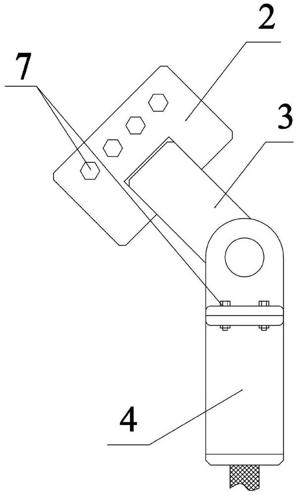 An elastic connection device for wave glider cable and underwater gliding body