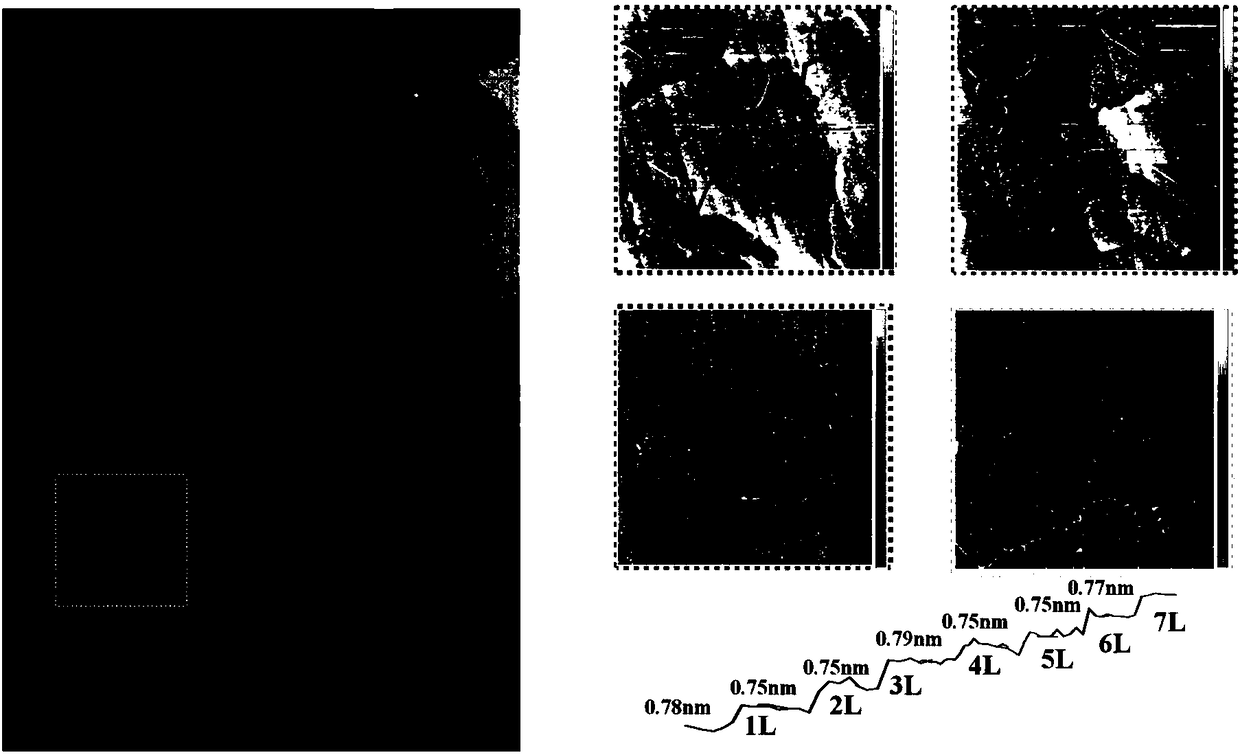 Method for preparing two-dimensional indium trisulfide mono-crystals on mica substrate