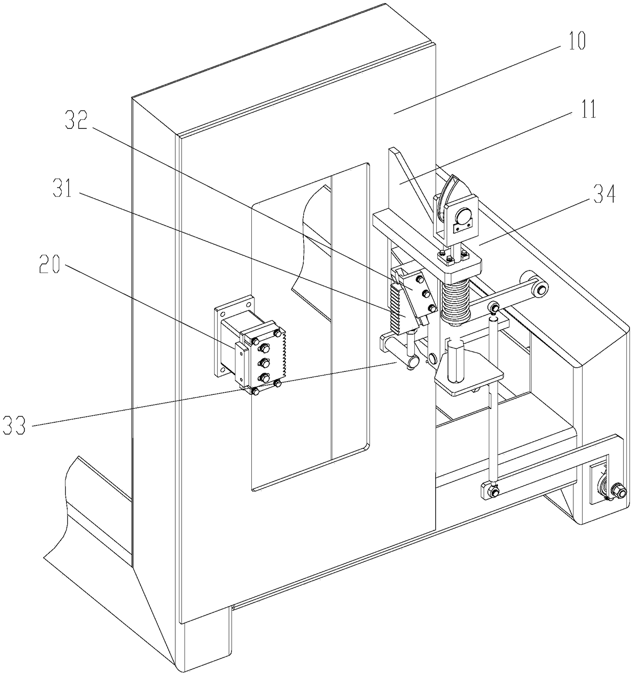 Locking mechanism and cargo loading structure with locking mechanism