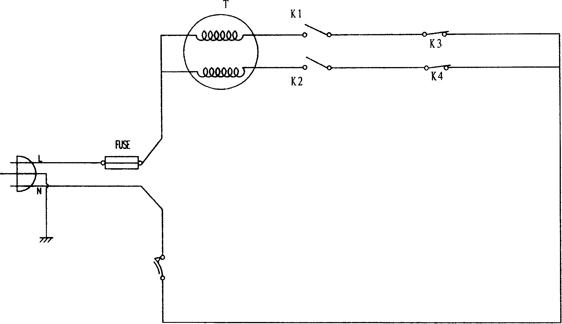 In-out control device for food supporting rack