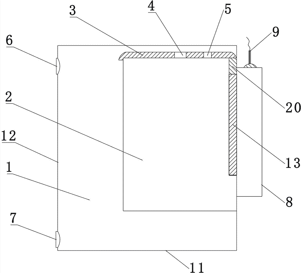 Gastrointestinal filling type ultrasonic contrast agent brewing device