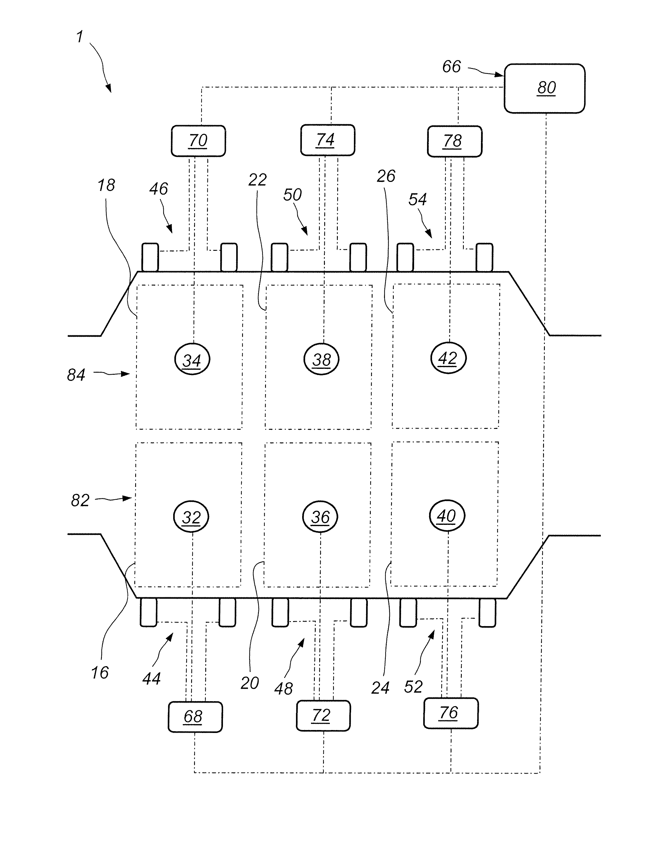 Method of estimating the dust load of an ESP, and a method and a device of controlling the rapping of an ESP