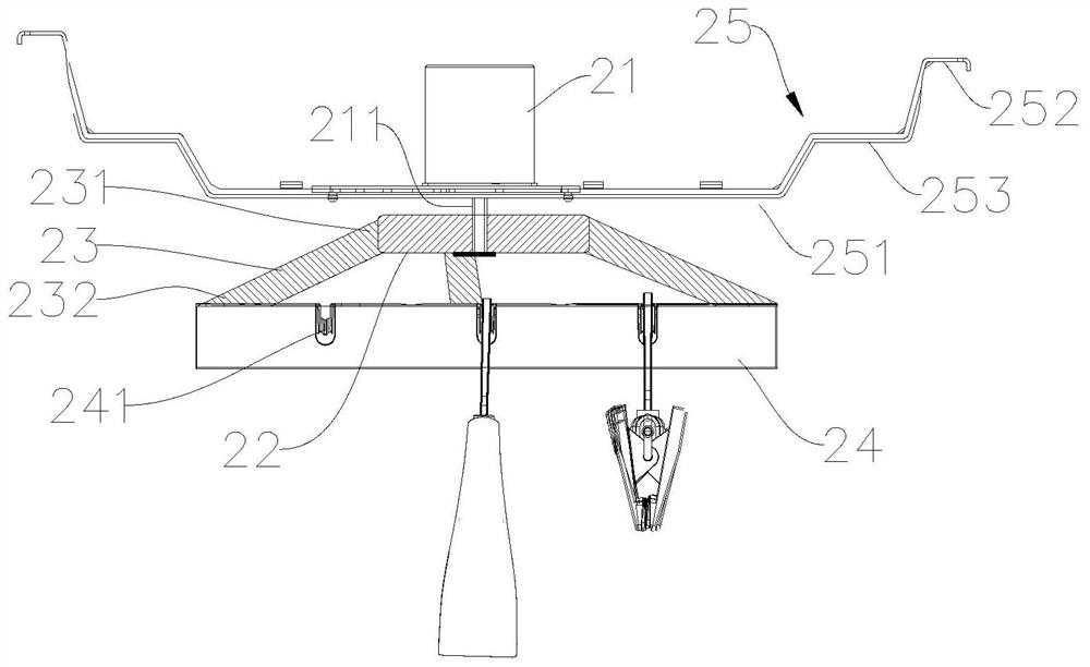 Ring type swinging device and clothes care machine