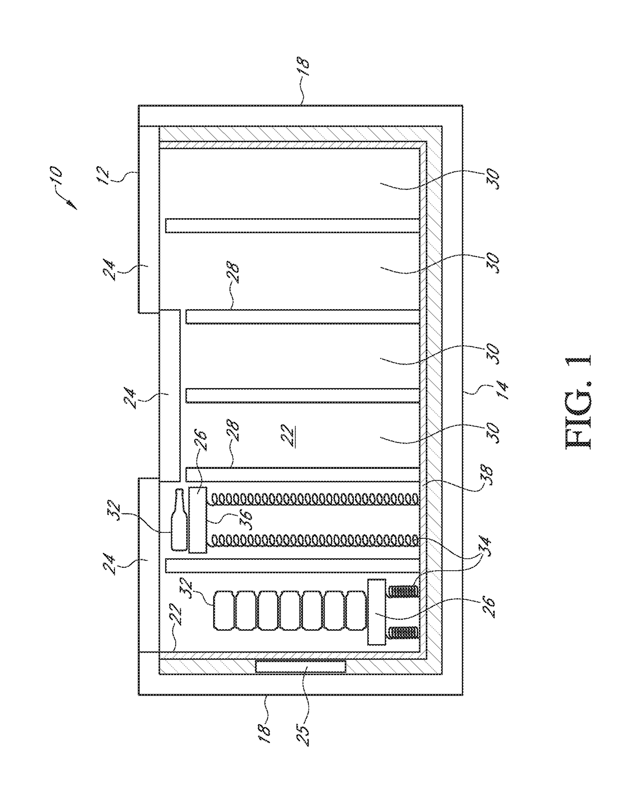 Spring biased beverage cooler