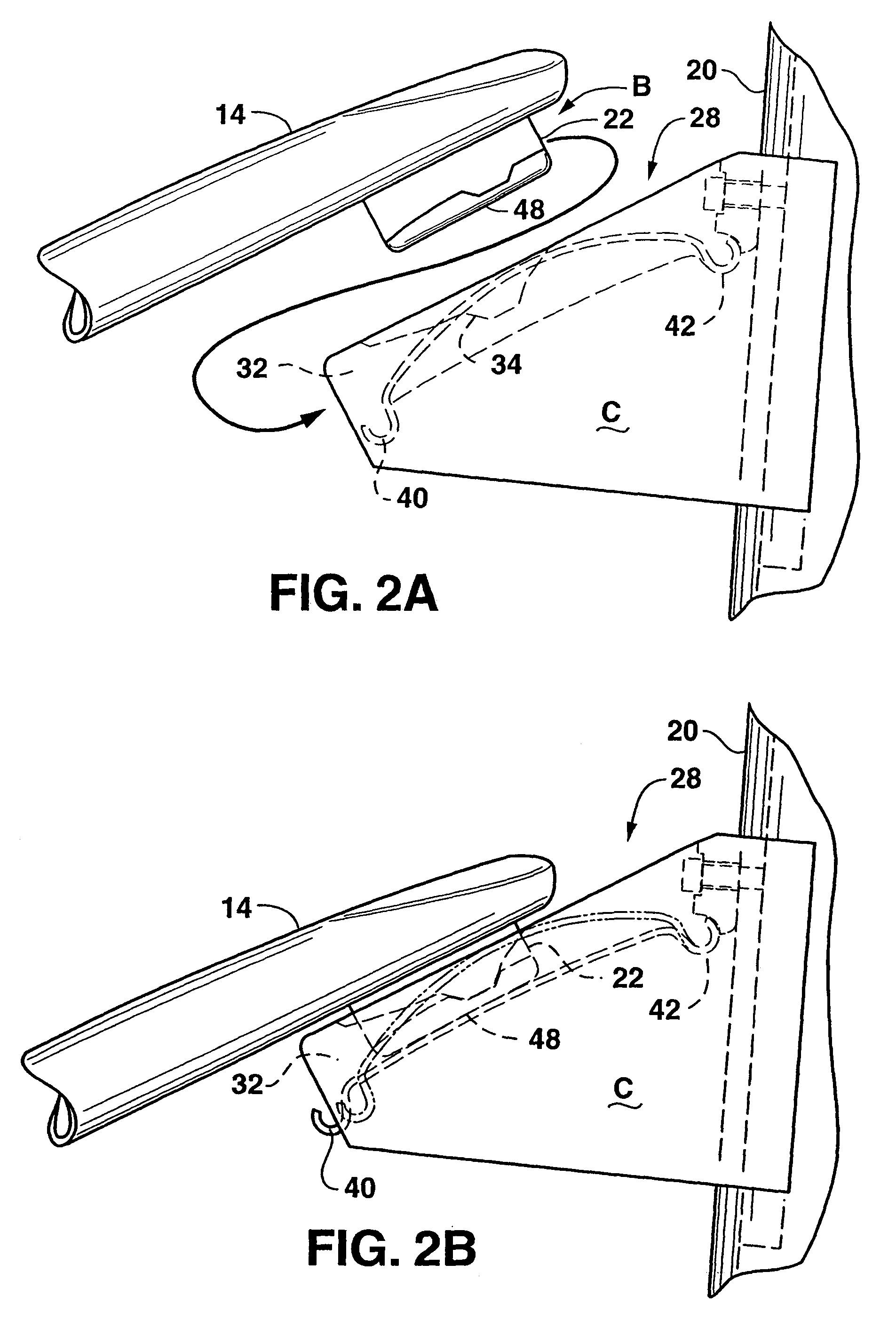 Mirror stabilizer arm connector assembly