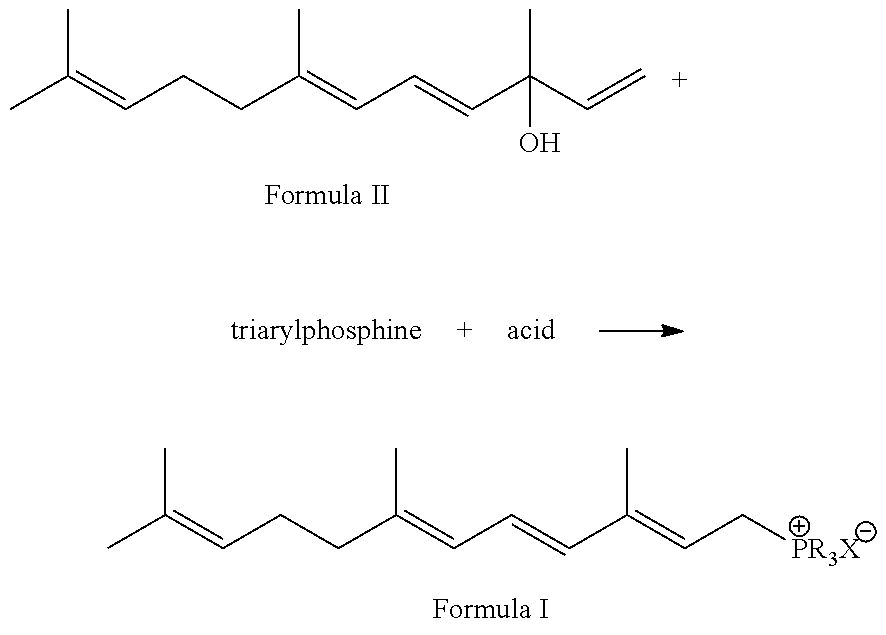 Preparation method of 3,7,11-trimethyldodec-2,4,6,10-tetraene-1-yl-phosphonic salt
