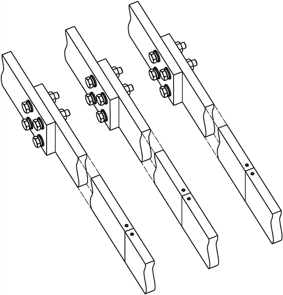 Construction method for reducing the temperature rise at the lap joint of electrical busbars