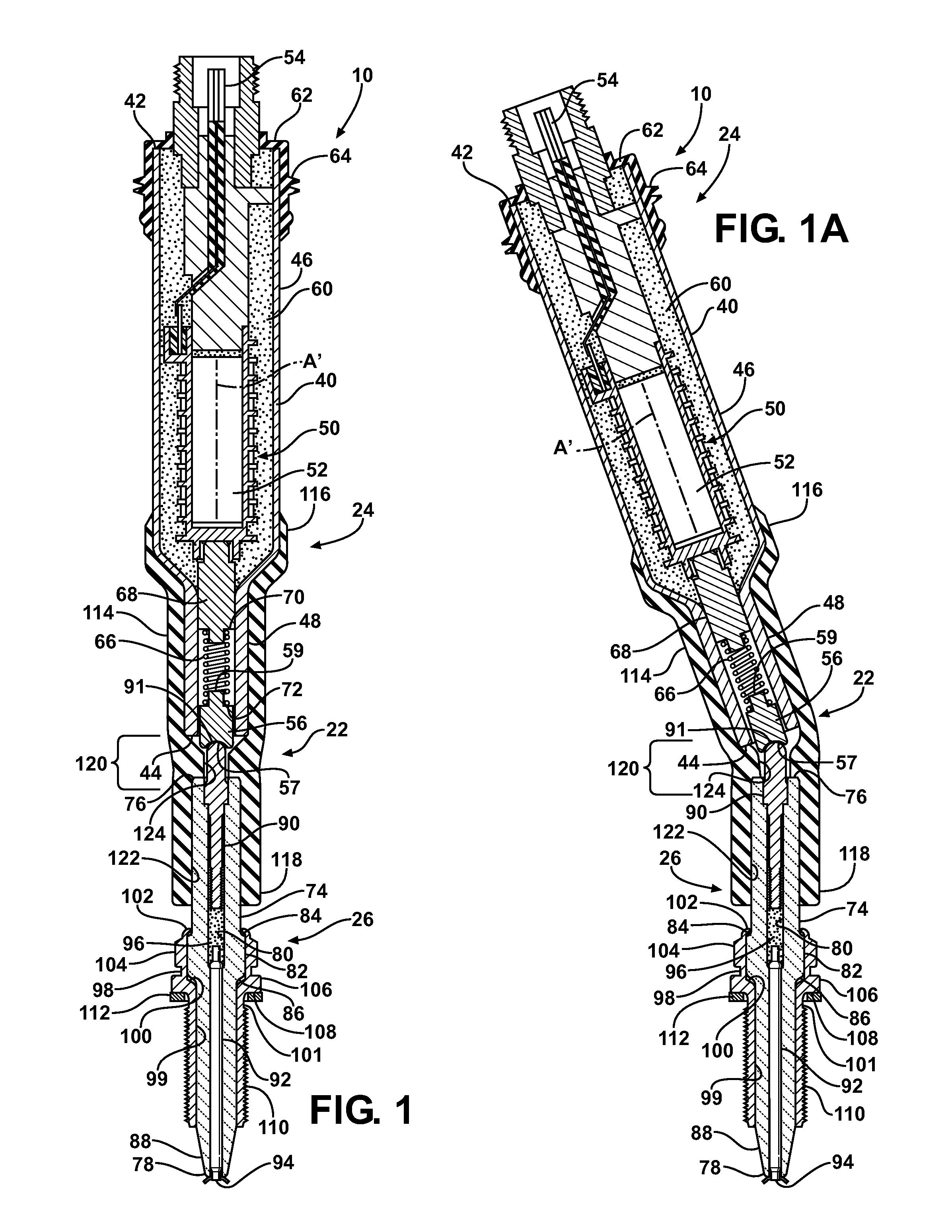 Flexible ignitor assembly for air/fuel mixture and method of construction thereof